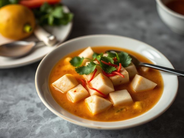 Tom Yum Tofu Soup