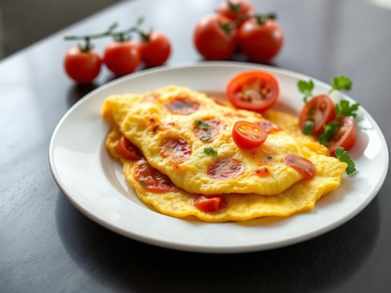Tomato and Cheese Omelette