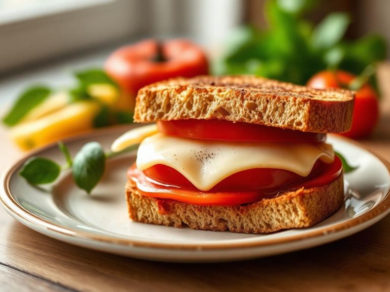 Tomato and Cheese Sandwich