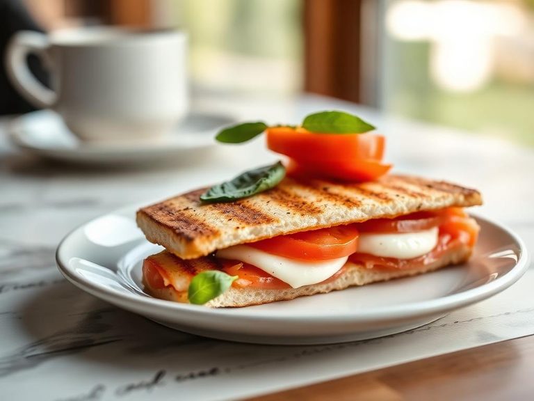 Tomato and Mozzarella Panini