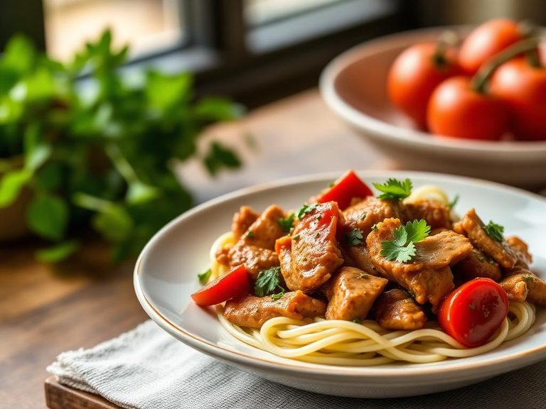 Tomato and Pork Stir-fry