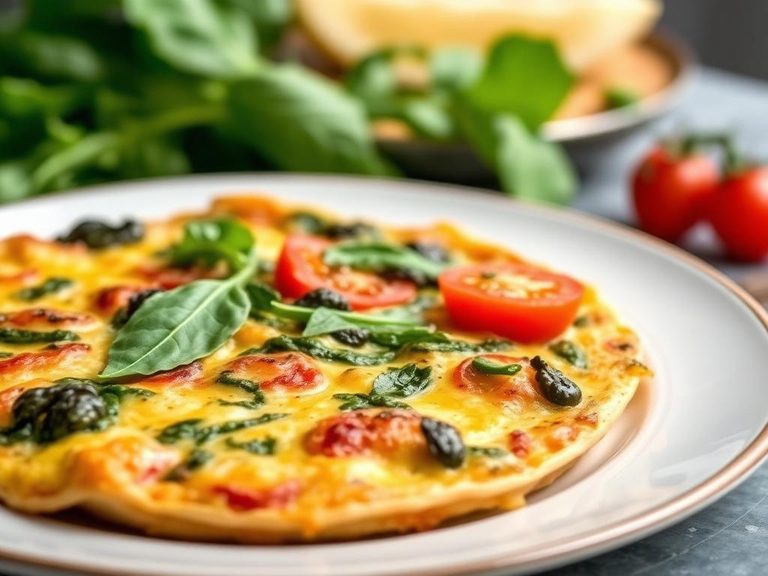 Tomato and Spinach Frittata