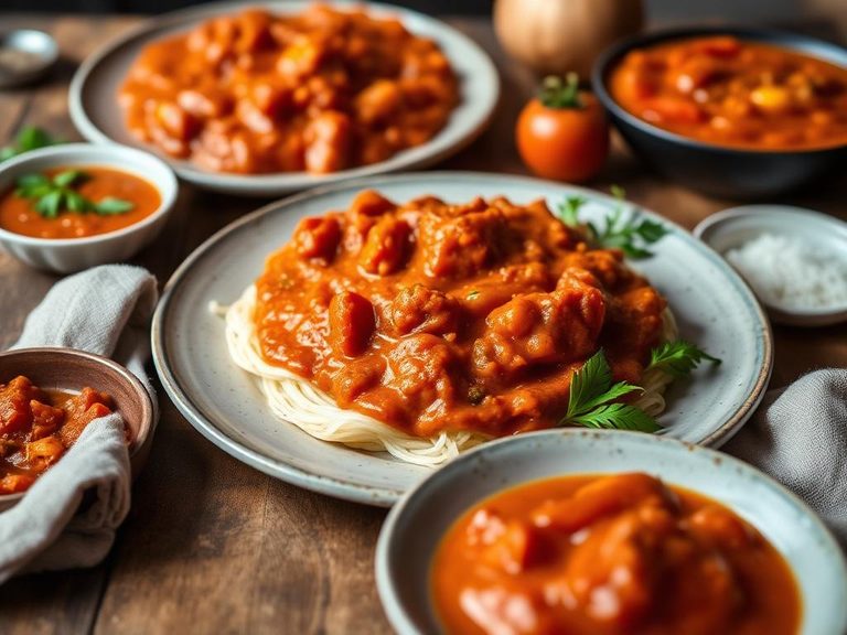 Tomato-based curry sauces