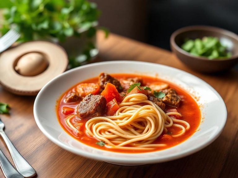 Tomato Beef Noodle Soup