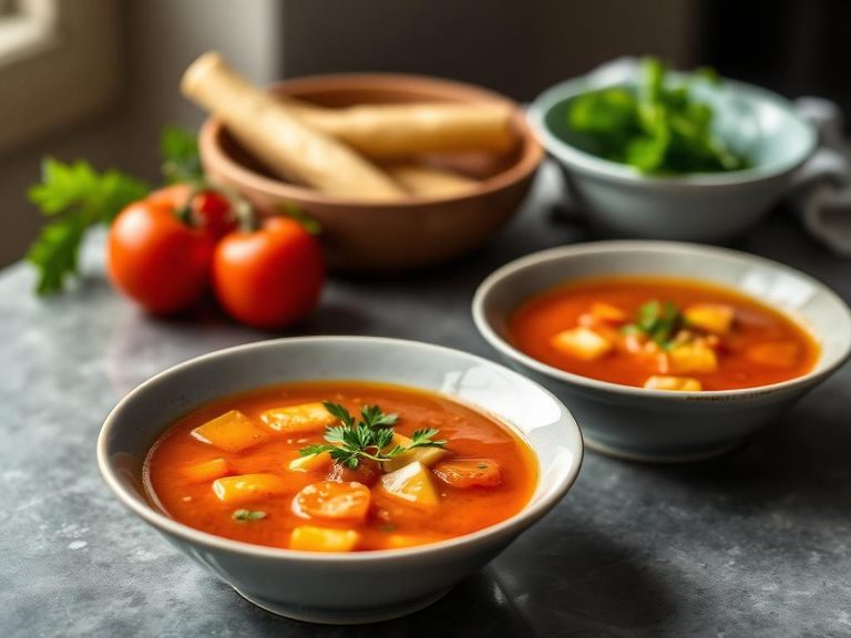 Tomato Egg Drop Soup
