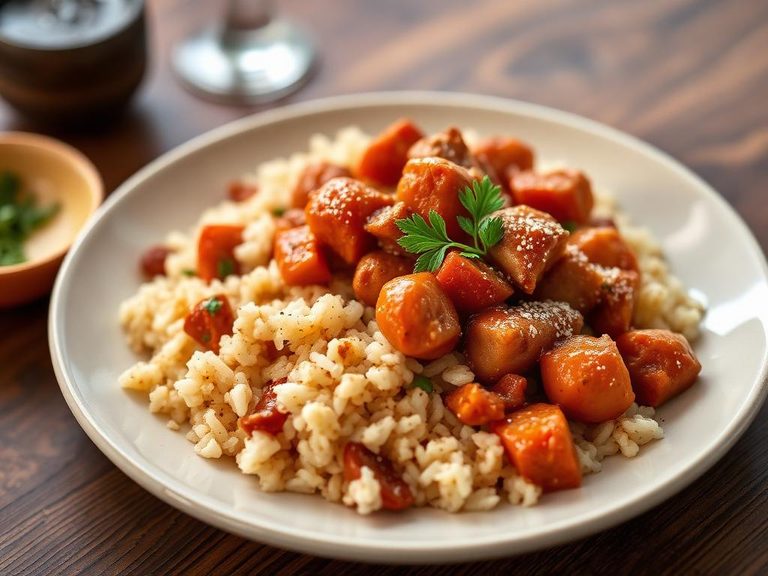 Tomato Pork and Rice