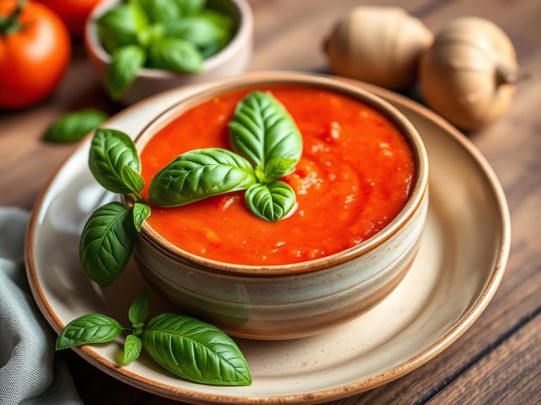 Tomato Soup with Basil