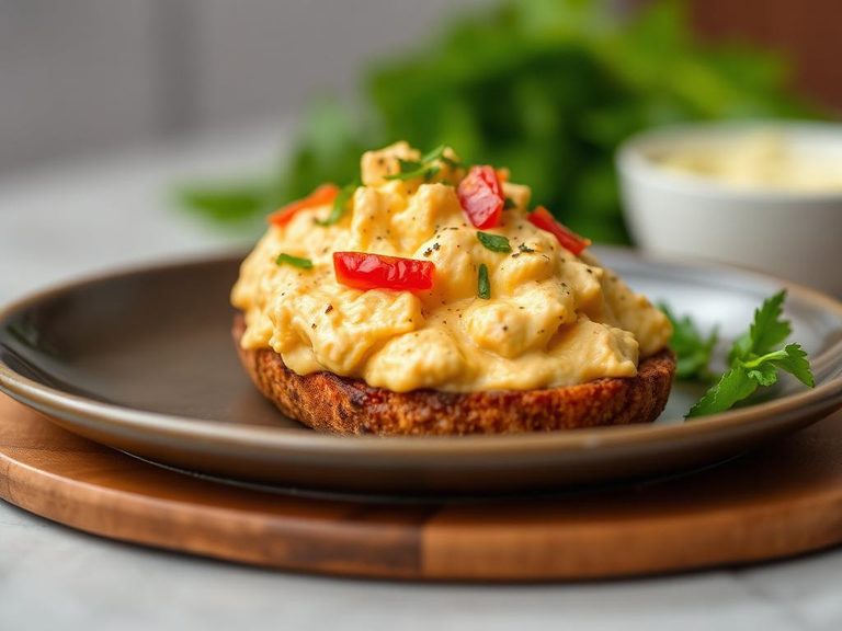 Topped with pimento cheese