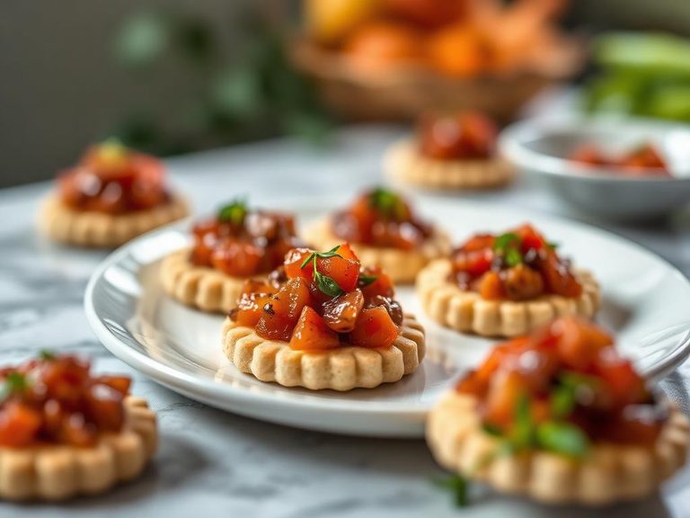 Topping for crackers or blinis