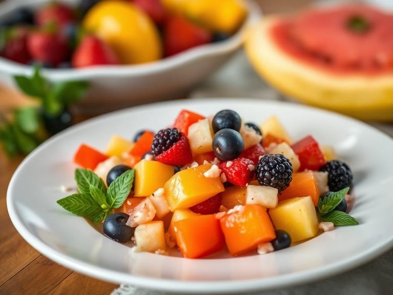 Topping for fruit salad