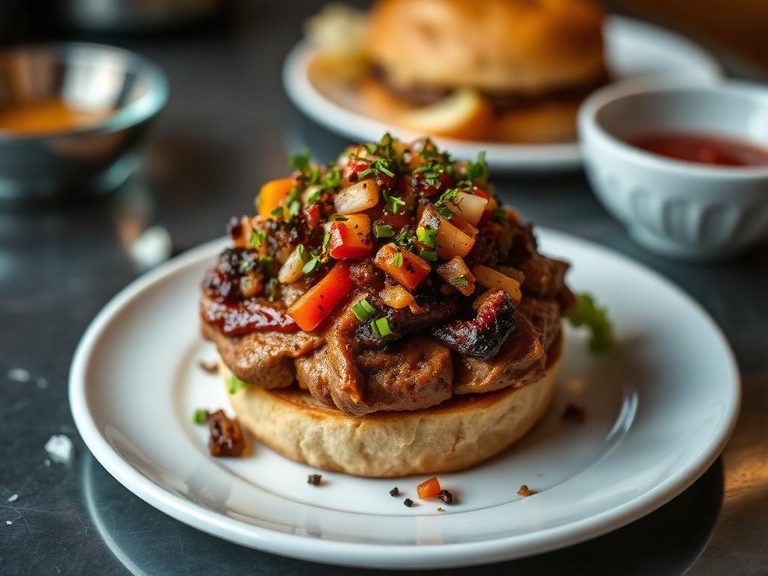Topping for specialty sandwiches and burgers
