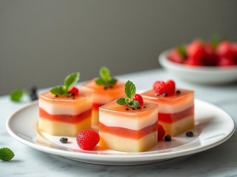 Topping for sugar-free gelatin desserts