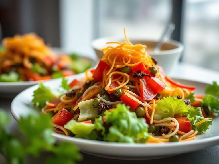 Tossed into salads