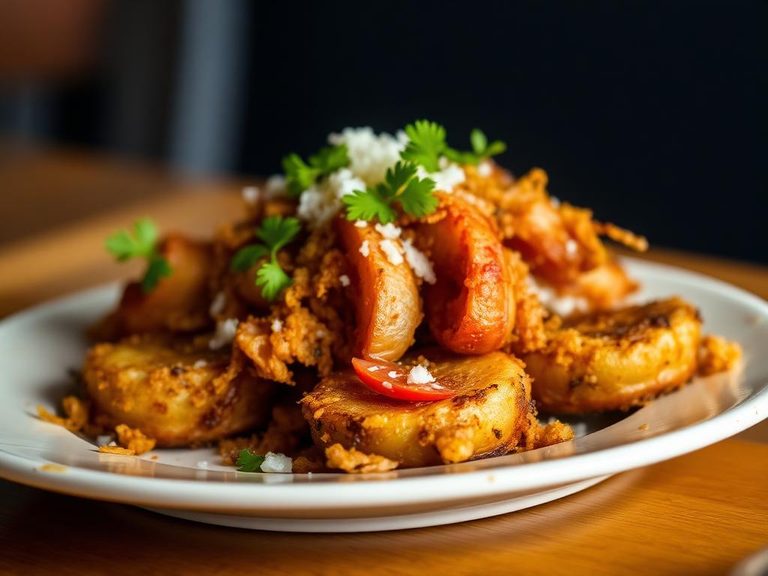 Tostones con Chicharrón
