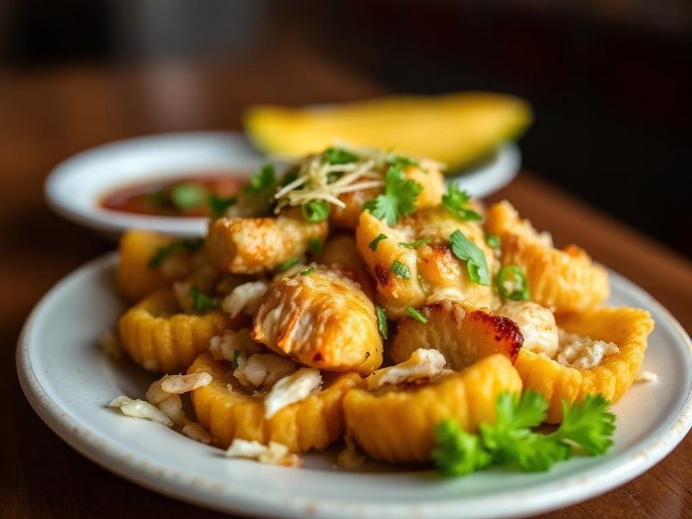 Tostones con Pollo