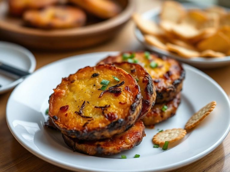 Tostones with a side of crackers