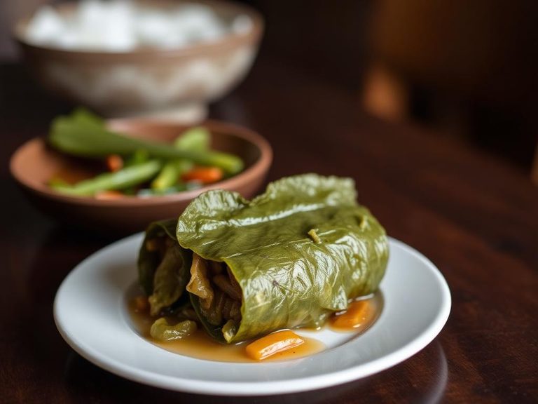 Traditional Alaska Native oil-preserved leaf dish