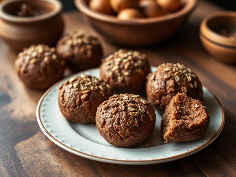Traditional Indigenous nut cakes or breads