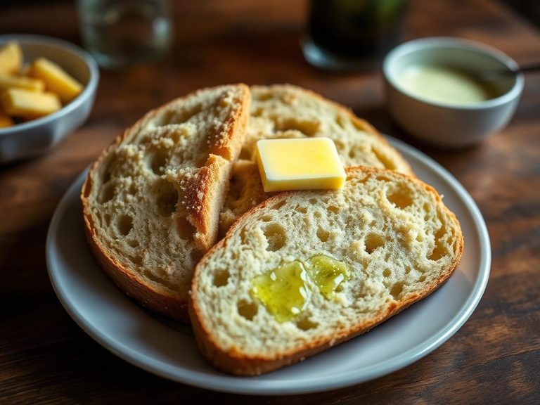 Traditional Irish Soda Bread with butter