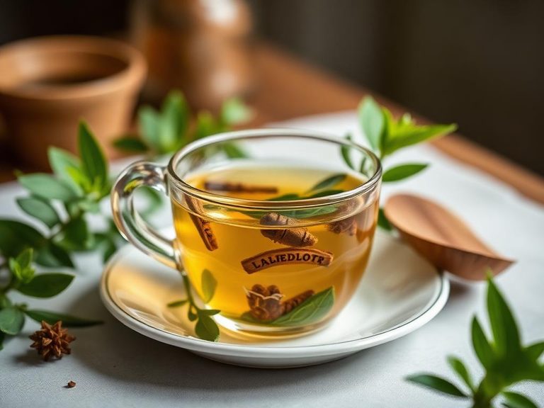 Traditional Labrador tea infusion