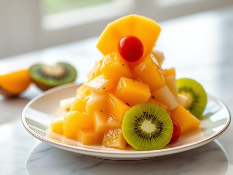 Tropical Ambrosia with Mango and Kiwi