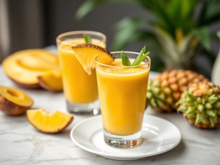 Tropical Mango-Pineapple Smoothie