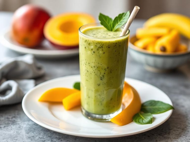 Tropical Mango & Spinach Protein Shake