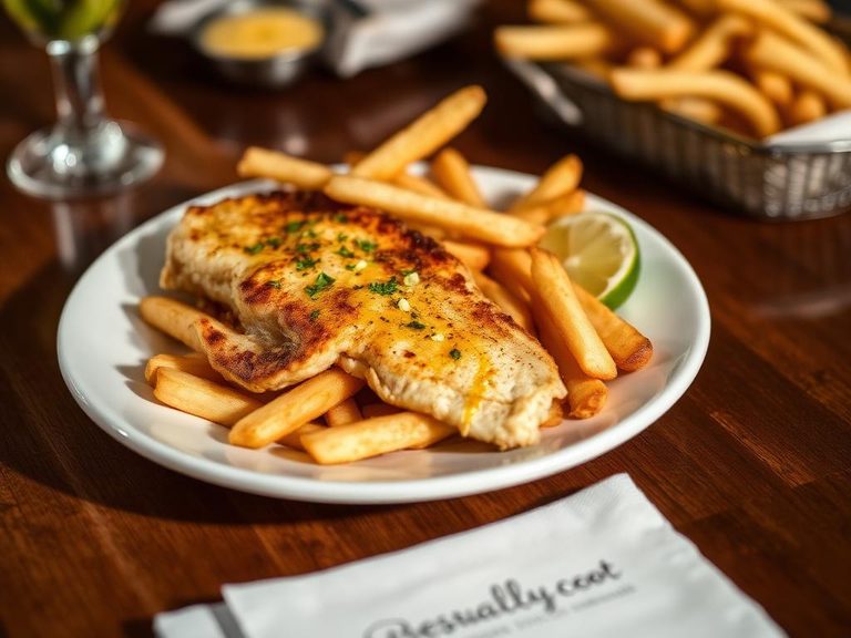 Trout Fish and Chips (baked version)