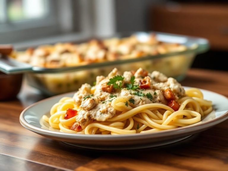 Tuna Casserole with Egg Noodles