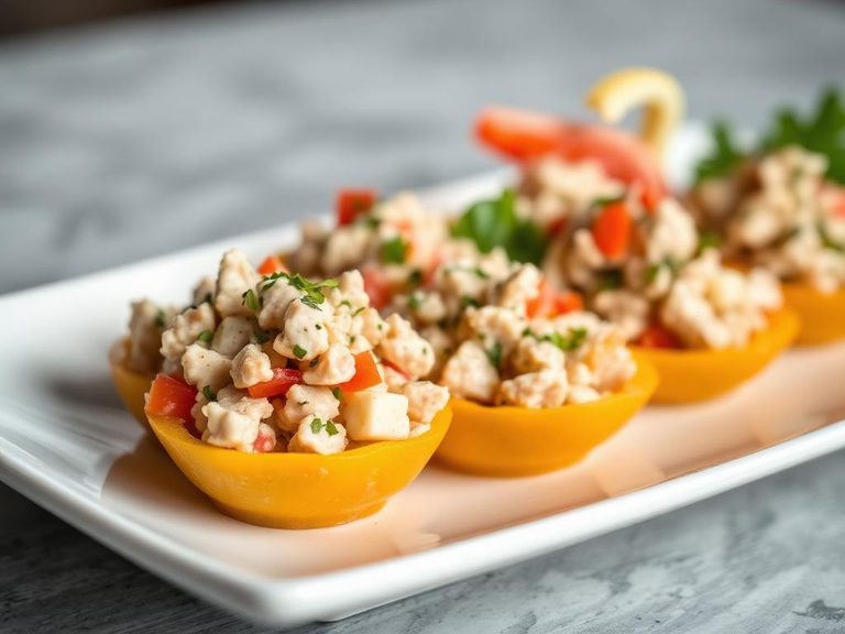 Tuna or chicken salad scoops