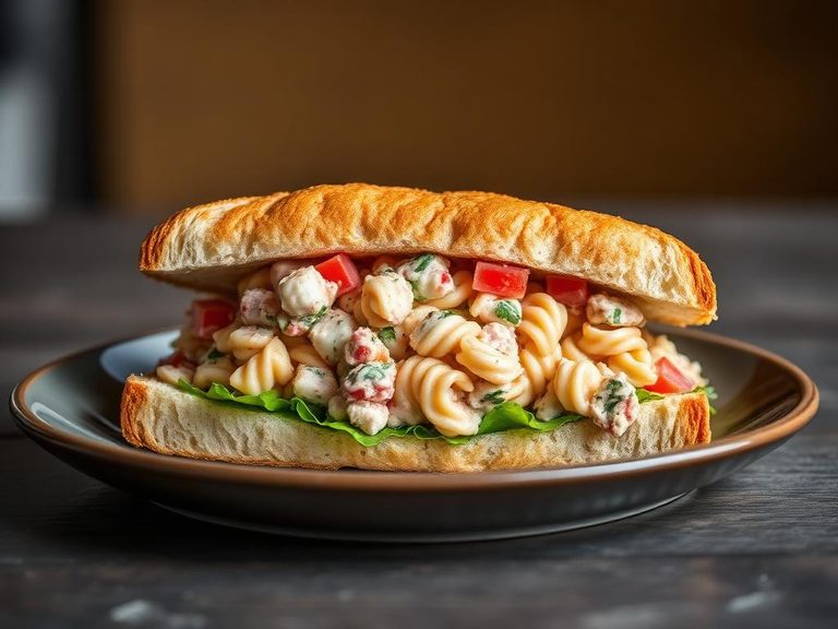 Tuna Pasta Salad Sandwich