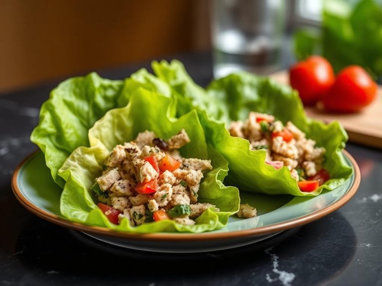 Tuna salad lettuce wraps