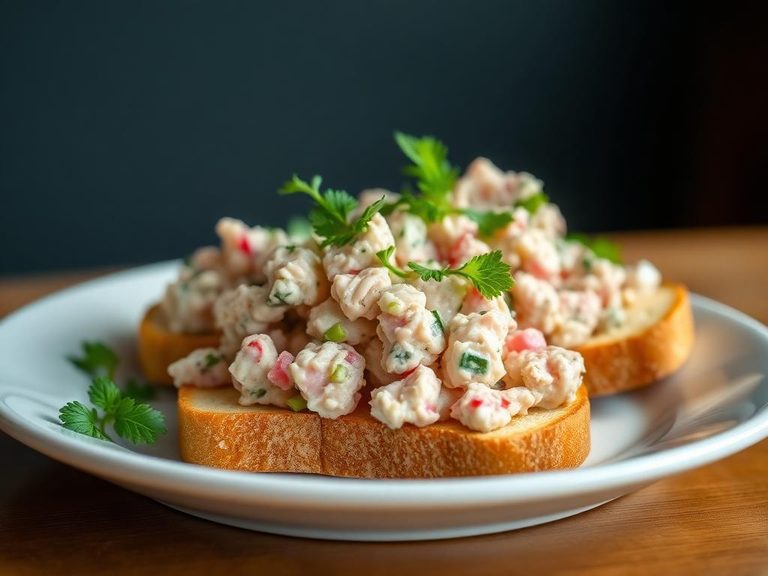 Tuna Salad on Toast Thins