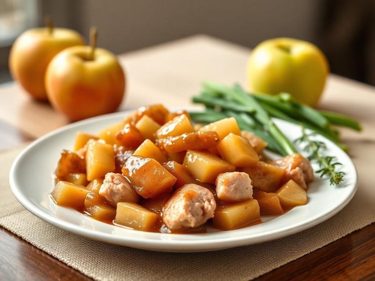 Turkey and apple sauce blend