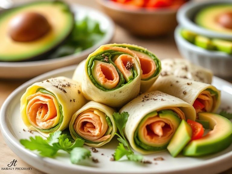 Turkey and Avocado Roll-Ups