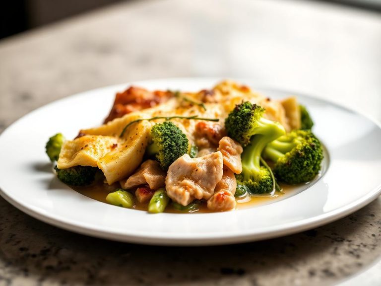 Turkey and Broccoli Gratin