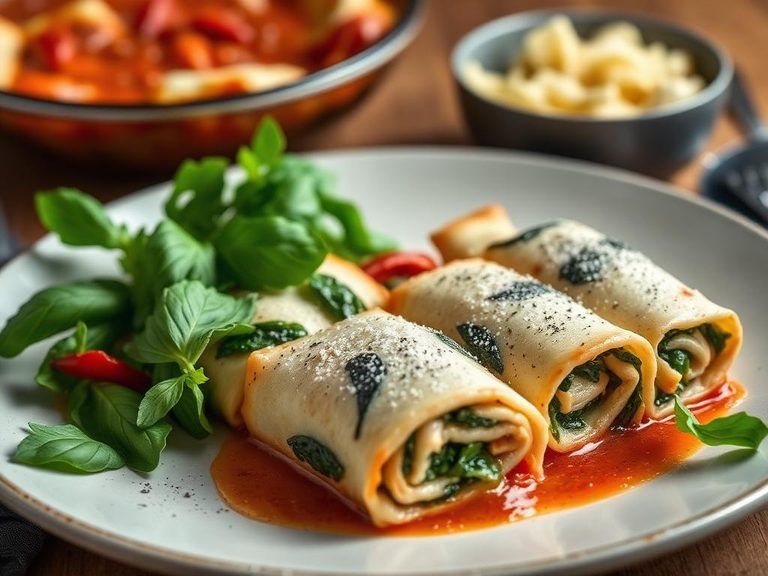 Turkey and Spinach Lasagna Roll-ups
