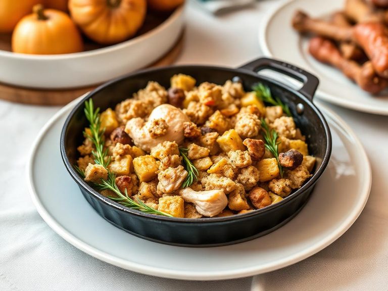 Turkey and Stuffing Skillet
