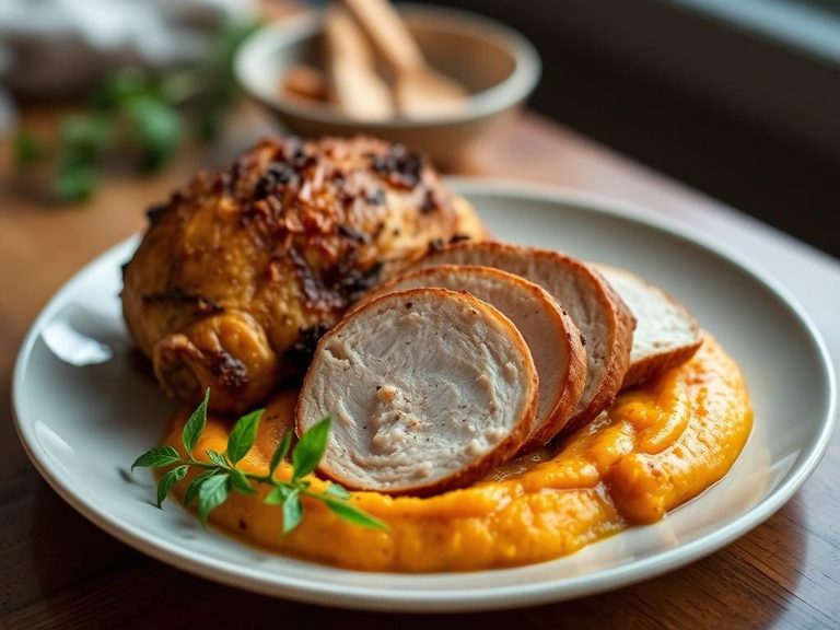 Turkey and sweet potato puree