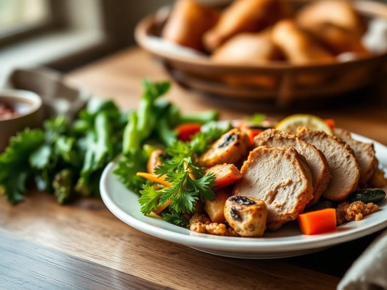 Turkey and Vegetable Plate