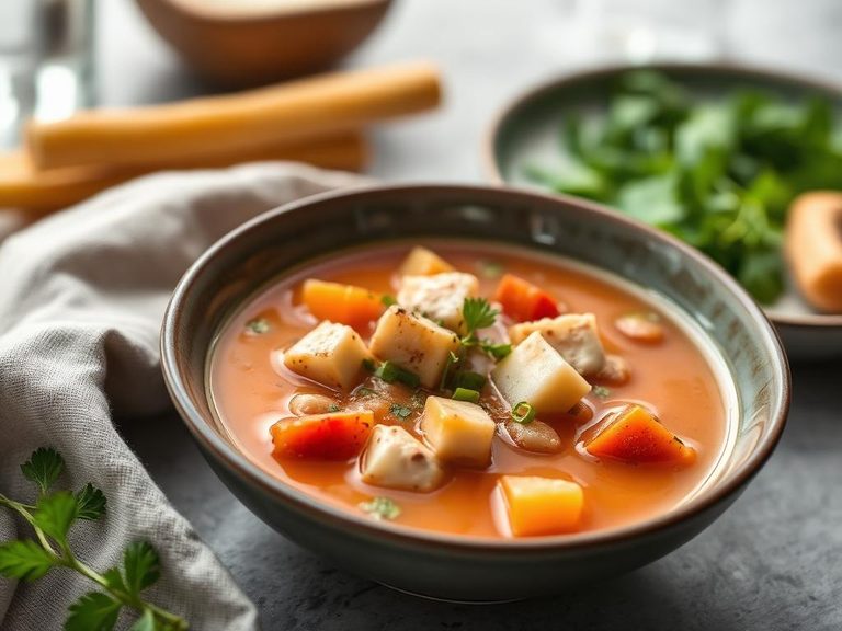 Turkey and vegetable soup