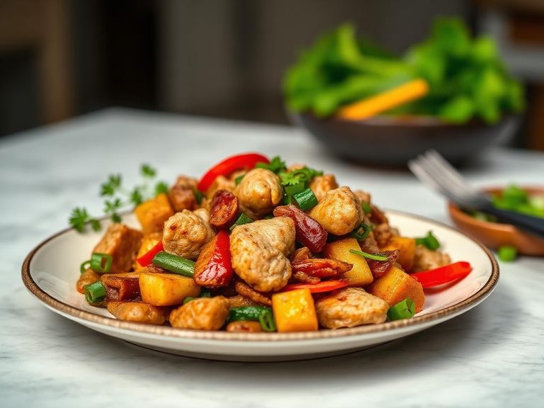 Turkey and vegetable stir-fry