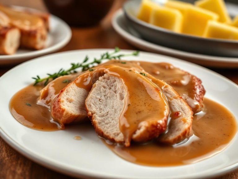 Turkey Breast with Gravy