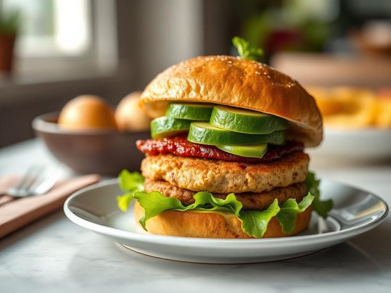 Turkey Burger with Avocado