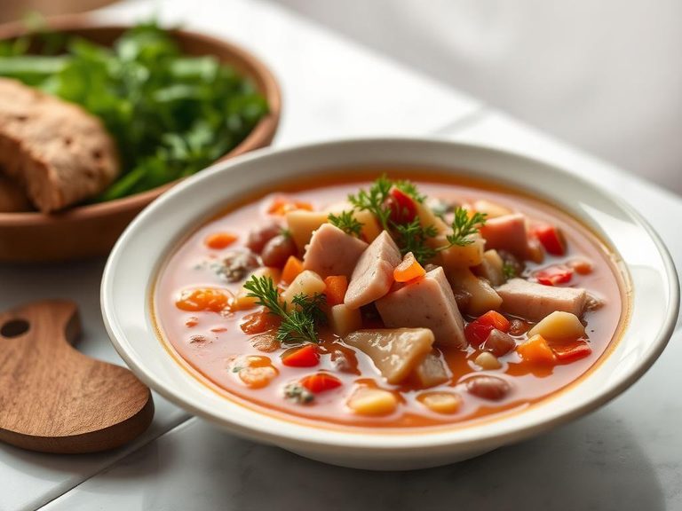 Turkey Ham and Bean Soup