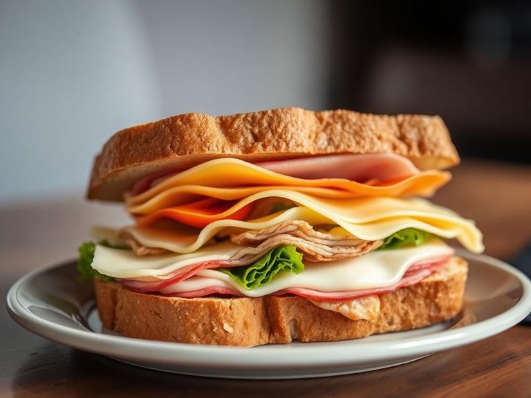 Turkey Ham and Cheese Sandwich