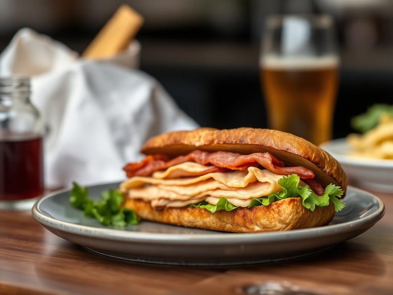 Turkey melt sandwich