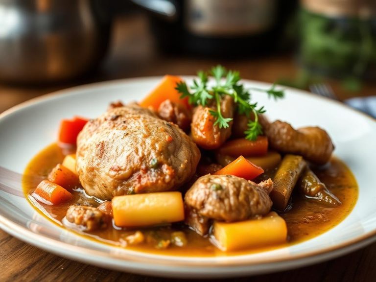 Turkey Neck Stew with Vegetables