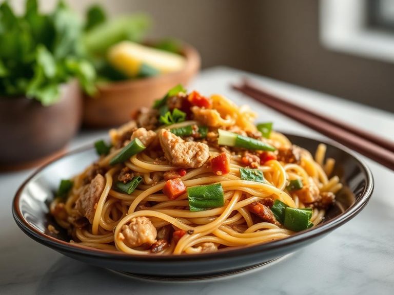 Turkey Noodle Stir-Fry
