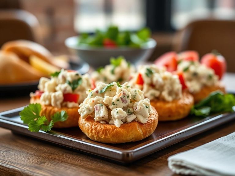 Turkey Salad on Croissants